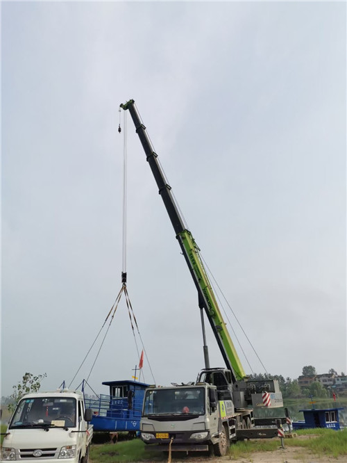 甘肃桥梁建设吊装案例